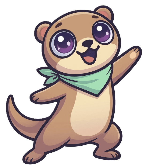 Otto, the EachOtter mascot โ tap to boop